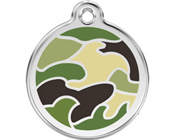 ID-Tag enamel Camoflage green in the group Other products / ID Tags / ID-tags Enamel at PAW of Sweden AB (01-CG-GR)