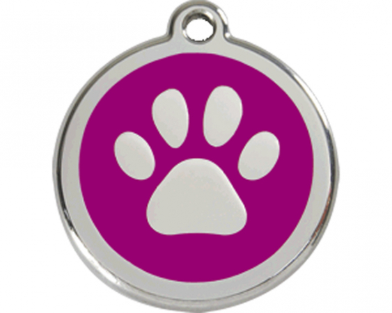 ID-Tag enamel PAW print purple in the group Other products / ID Tags / ID-tags Enamel at PAW of Sweden AB (01-PP-PU)