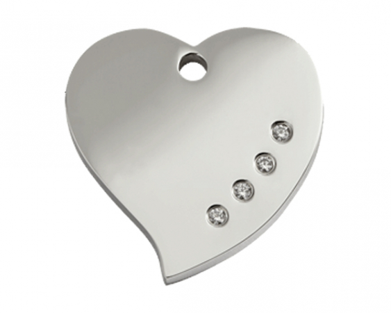 ID-Tag Diamond Heart in the group Other products / ID Tags / ID-tags Diamond at PAW of Sweden AB (08-HT-ZZ)