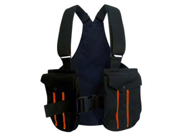 Picking-up vest Trainer black/orange in the group Hunting / Picking-up vests/Belts / Trainer cordura at PAW of Sweden AB (6004BO)