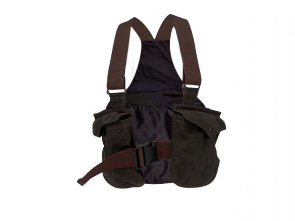 Picking-up vest Trainer Classic waxed cotton brown in the group Hunting / Picking-up vests/Belts / Trainer waxed cotton at PAW of Sweden AB (6004WC)