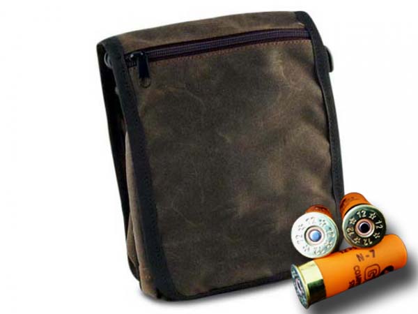 PAW of Swedens Cartridge Bag Classic waxed cotton brun in the group Hunting / Game bags/Bags and more / Cartridge bag at PAW of Sweden AB (607BR)