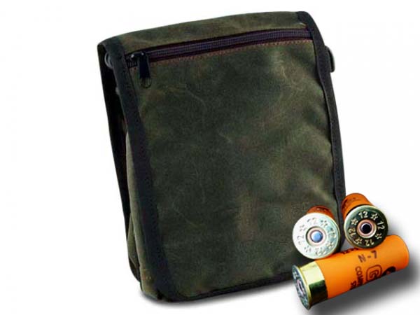 PAW of Swedens Cartridge Bag Classic waxed cotton olive in the group Hunting / Game bags/Bags and more / Cartridge bag at PAW of Sweden AB (607OL)