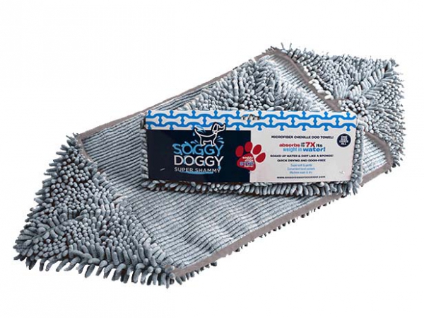 Soggy Doggy ® Towel grey in the group The dog / Care / Drying- and cooling towel at PAW of Sweden AB (671033)