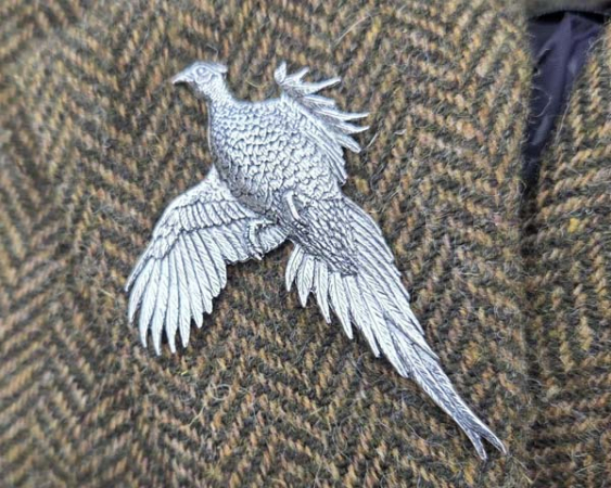 Brooch - Pheasant 1 in the group The Handler / Hunter / Brooches at PAW of Sweden AB (XBO4)