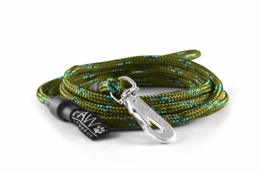 Lead with carabiner Hunter Olive Customized in the group Training / Leads / Customized leads / Lead with carabiner  at PAW of Sweden AB (115)