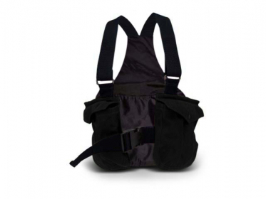 Picking-up vest Trainer Classic waxed cotton black