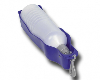 Water bottle with integrated bowl 750 ml