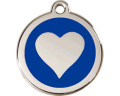 ID-Tag enamel Heart blue