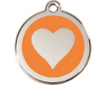 ID-Tag enamel Heart orange