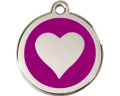 ID-Tag enamel Heart purple