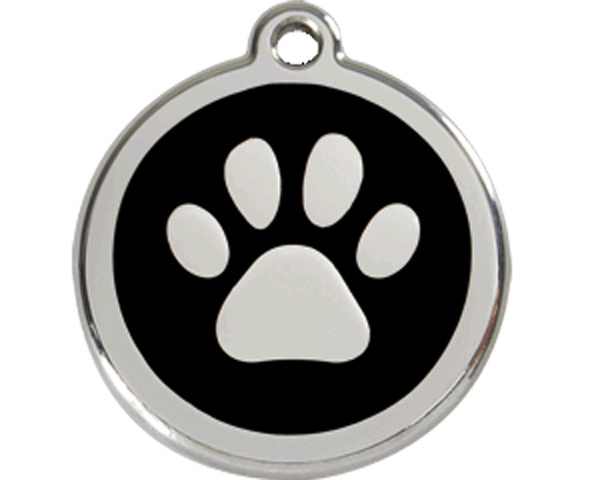 ID-Tag enamel PAW print black