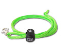 Whistle lanyard nylon neon green