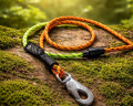 Reflective tracking lead 15 m - Two-coloured with marking Reflective tracking lead 15 m - Two-coloured with marking