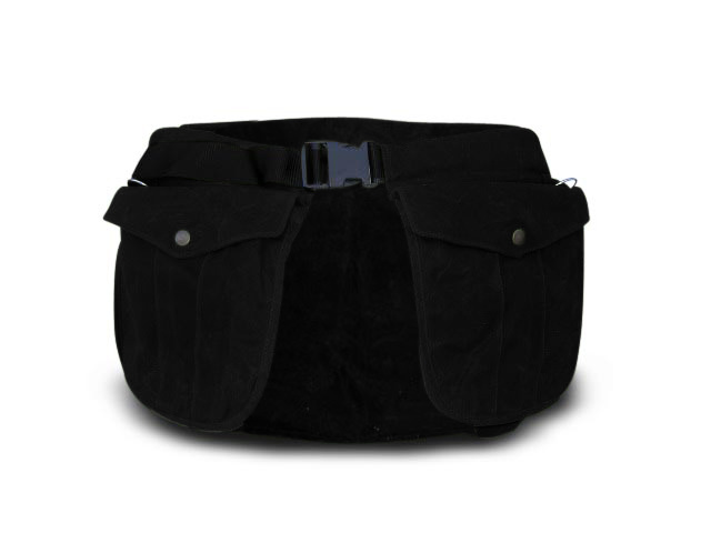 Picking-up belt Classic waxed cotton black