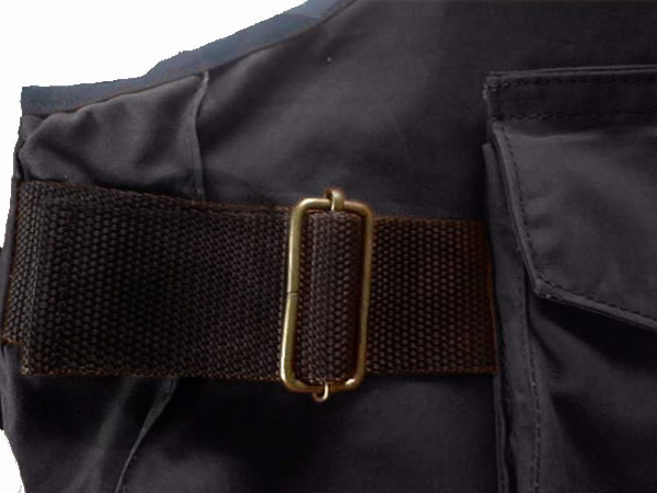 Picking-up vest Trainer Classic waxed cotton black